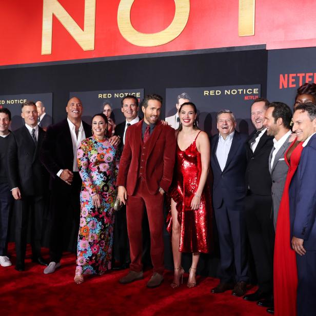 Red Notice premiere in Los Angeles, California