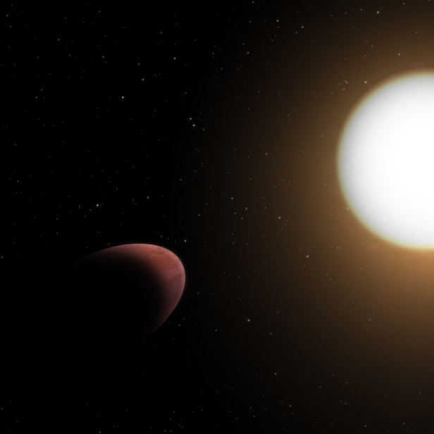 Der verzerrte Exoplanet WASP 103-b und sein Heimatstern