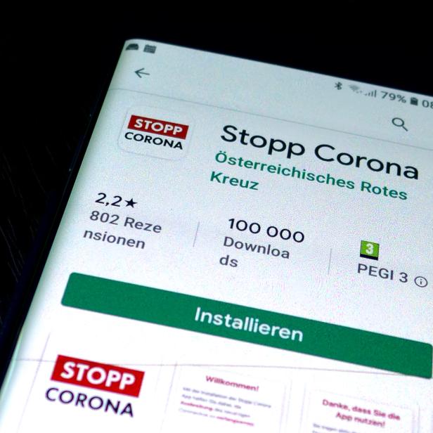 ++ THEMENBILD ++ CORONAVIRUS: "STOPP CORONA APP"