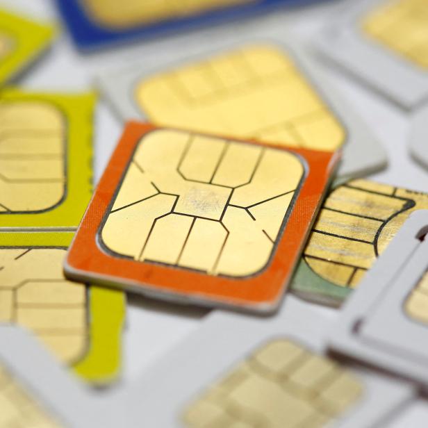 FILE PHOTO: SIM cards lie on a table in this photo illustration taken in Sarajevo