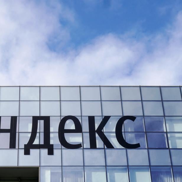 FILE PHOTO: The logo of Russian internet group Yandex is pictured at the company's headquarter in Moscow