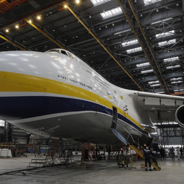 Ukrainian Antonov aircraft plant in Kiev.