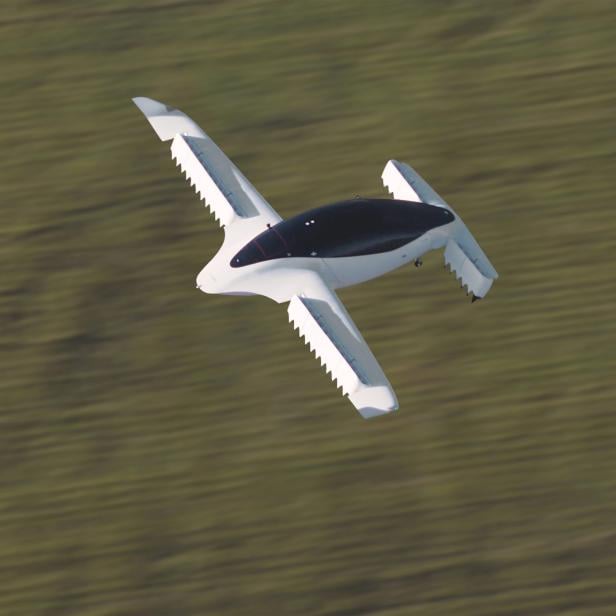 FILE PHOTO: A handout picture from Munich flying taxi startup Lilium shows its five-seater prototype