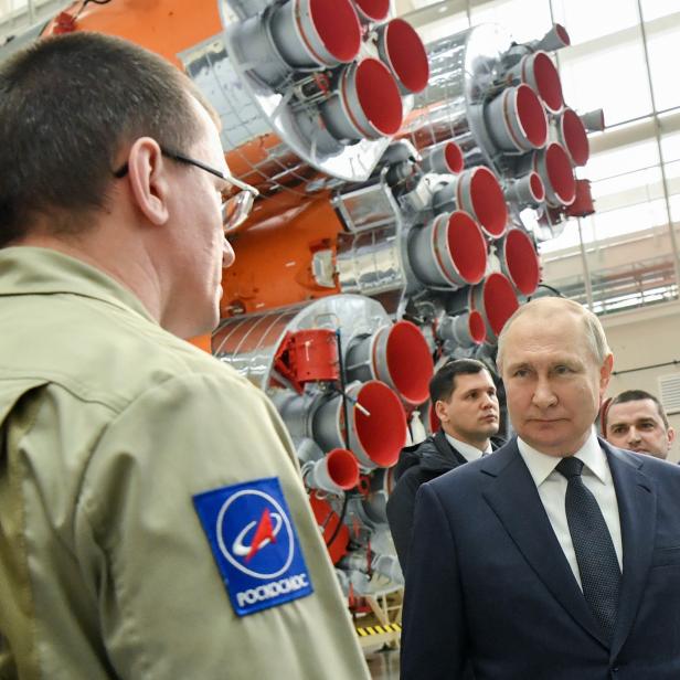 Putin im Kosmodrom Wostotschny