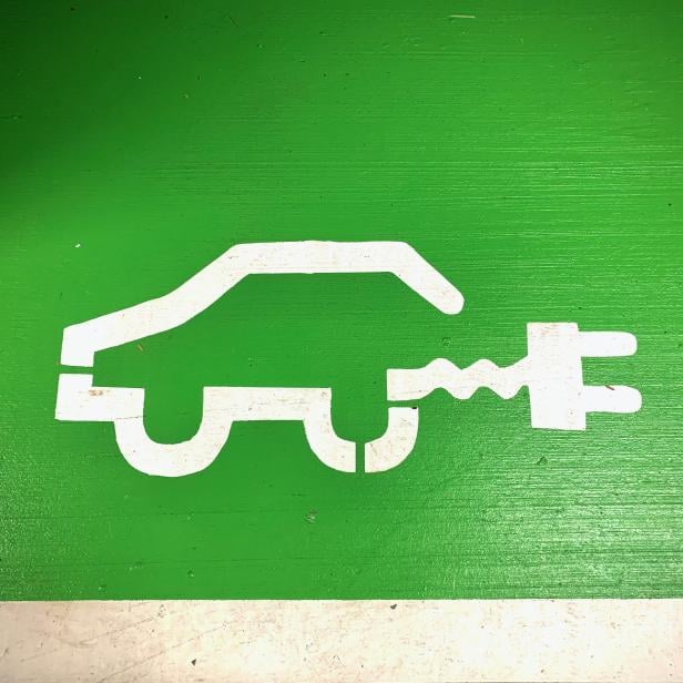 Elektroauto-Symbol