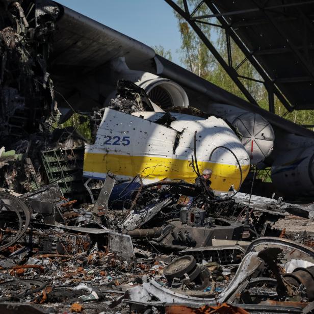 Zerstörte Antonow An-225