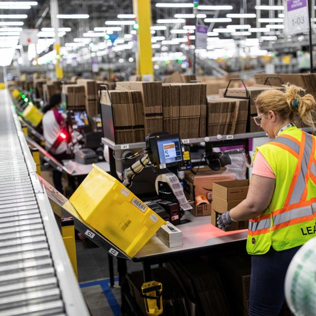 Tour of the Amazon fulfillment centre in Hamilton