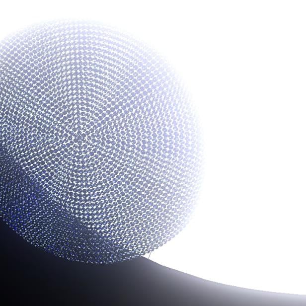 Konzept eines Schutzschildes aus transparenten Blasen zwischen Erde und Sonne
