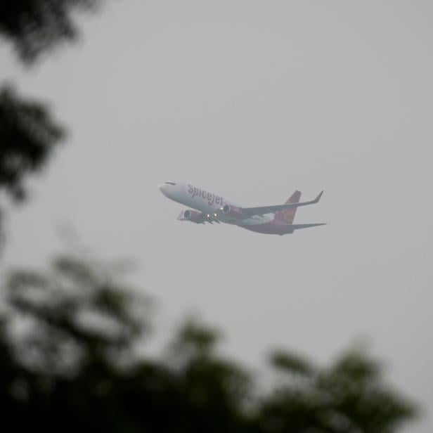 Eine Boeing 737 von Spicejet