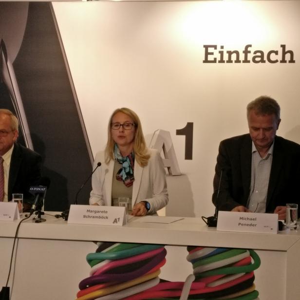 Karl Aiginger, Margarete Schramböck, Michael Peneder (v. l. n. r.)