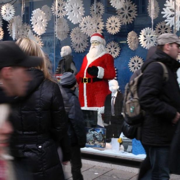 Weihnachtseinkauf, einkaufen, Mariahilfer Straße