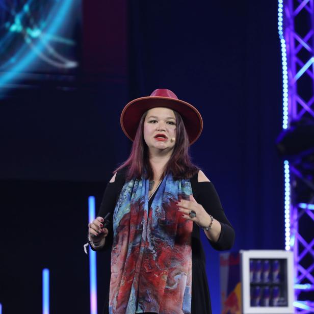 Brittany Kaiser am 4GameChangers Festival in Wien