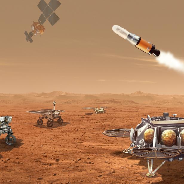 Mit einer komplizierten Mission will die NASA die Mars-Gesteinsproben zur Erde bringen.