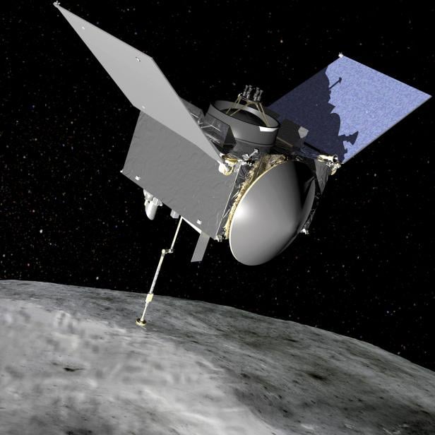FILE PHOTO: Artist rendering of NASA's OSIRIS-REx spacecraft is seen in this undated handout image