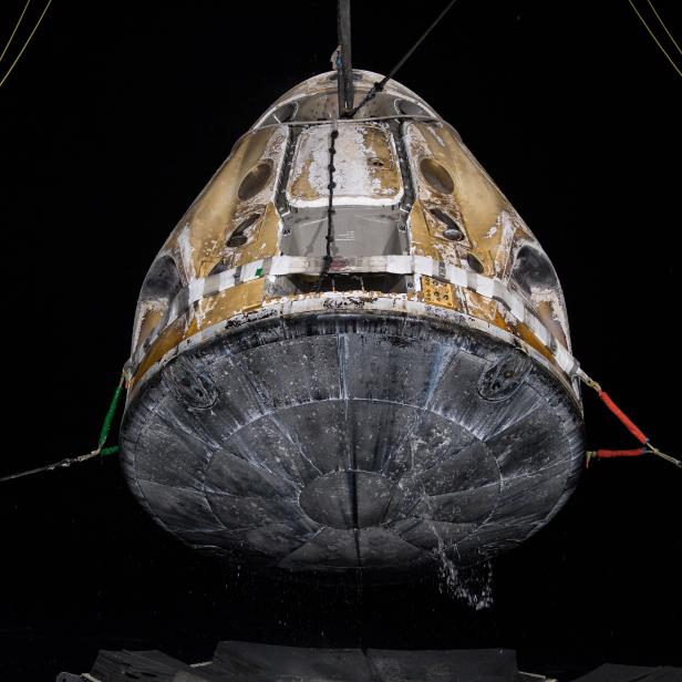 NASA's SpaceX Crew-3 Splashdown, in the Gulf of Mexico