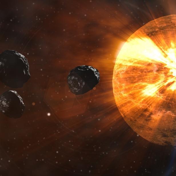 In der Frühphase unserer Erde dürften Meteoriteneinschläge die Kontinente geformt haben.
