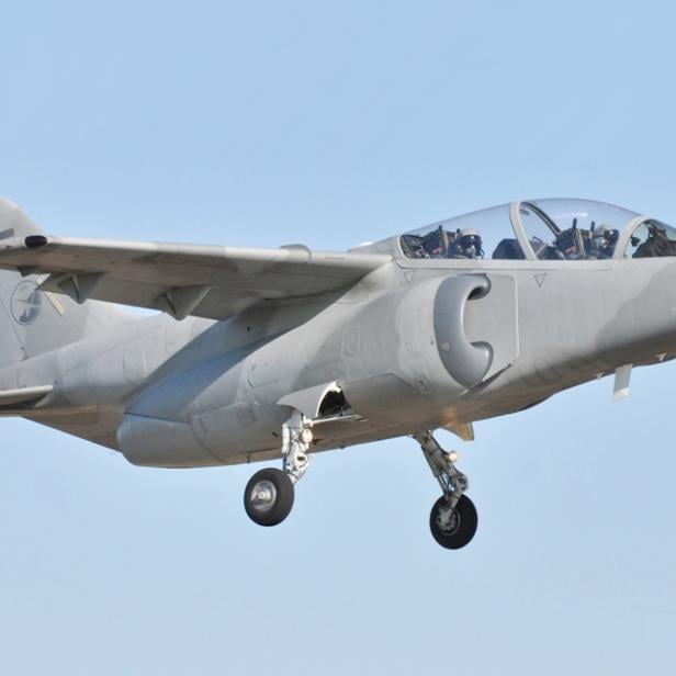 Die IA-63 Pampa ist ein Kampfflugzeug der argentinischen Luftwaffe. (CC BY 2.5 AR)