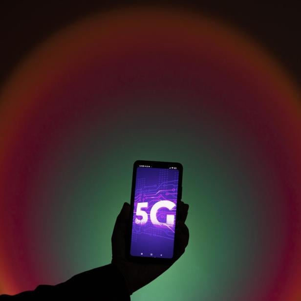 5G auf Smartphone