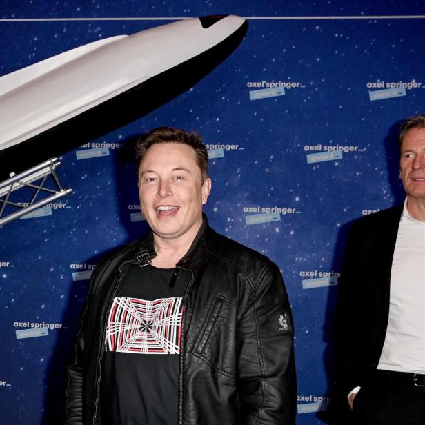 Elon Musk und Springer-Chef Mathias Döpfner