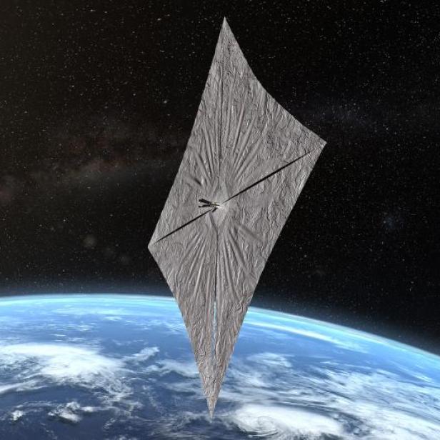 Das Segel von LightSail 2 war 32 Quadratmeter groß.