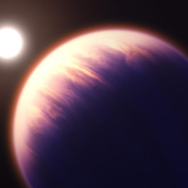 Illustration der NASA: So könnte der Exoplanet WASP-39 aussehen.