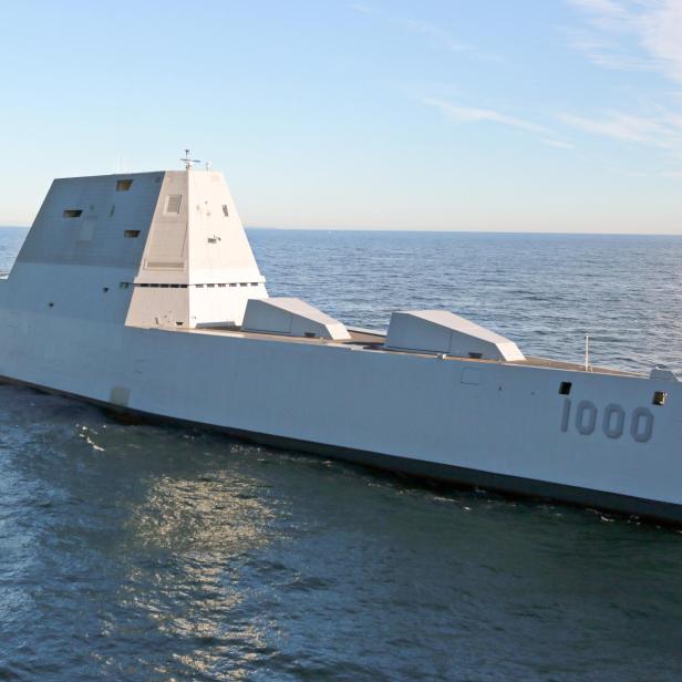 Die USS Zumwalt ist der modernste Zerstörer in der US-Flotte.