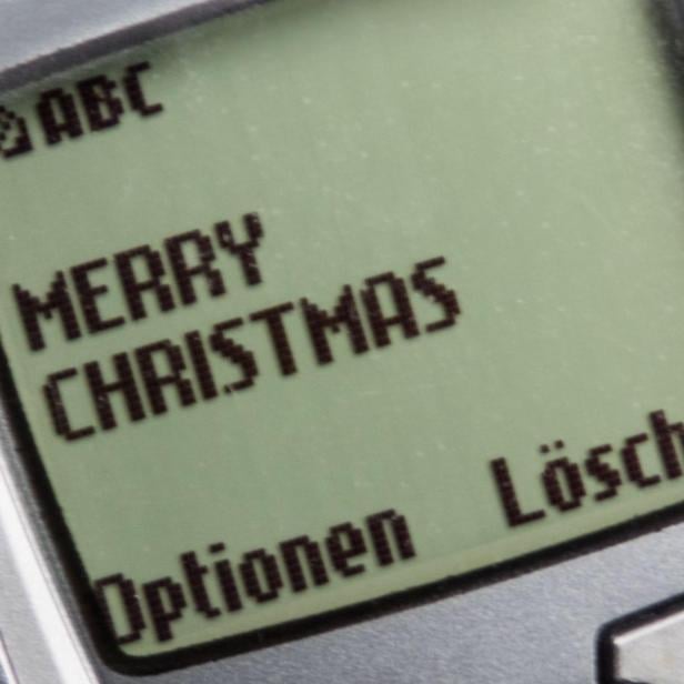 Der Text der ersten SMS lautete "Merry Christmas". 