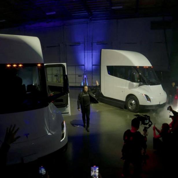 Tesla unveils its Semi truck at live-streamed event