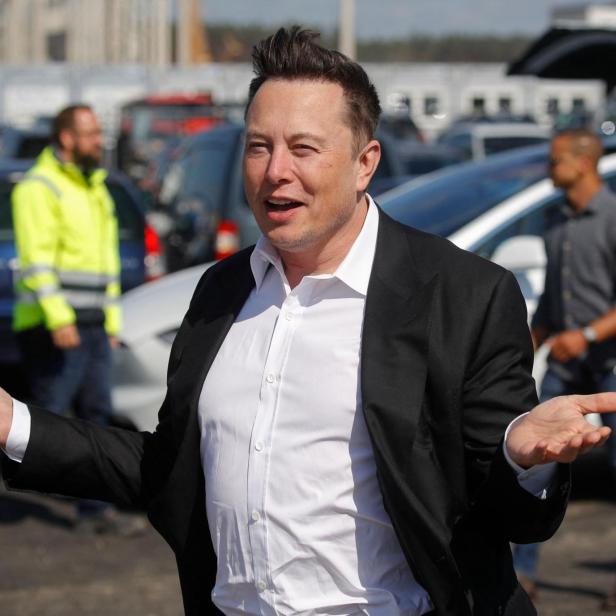 Elon Musk bei der Eröffnung der Berliner Tesla-Fabrik