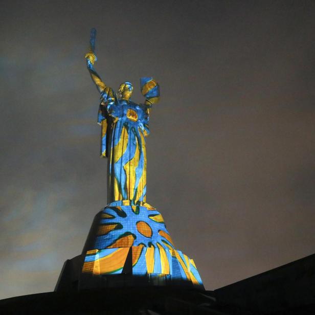 Mutter-Heimat-Statue in Kiew