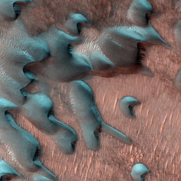 So eindrucksvoll ist der Winter am Mars