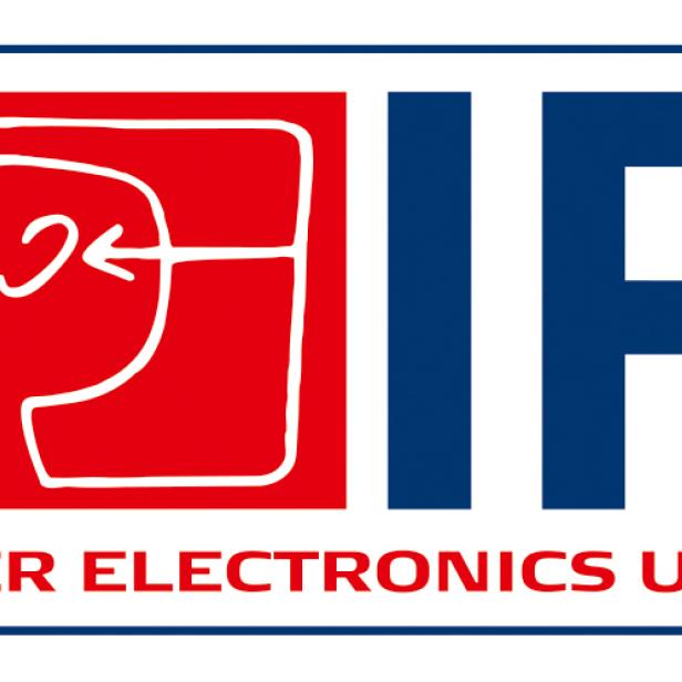 Das Logo der IFA (Internationale Funkausstellung) mit stilisierter Kopf-Grafik.