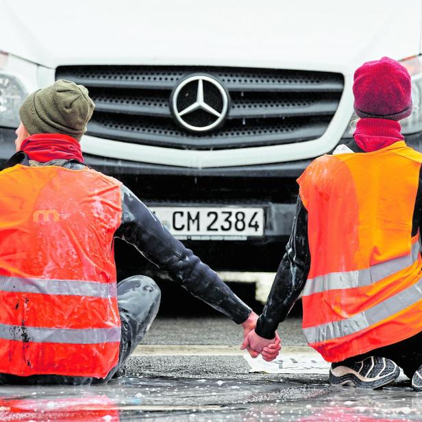 Klimaprotest auf der Straße