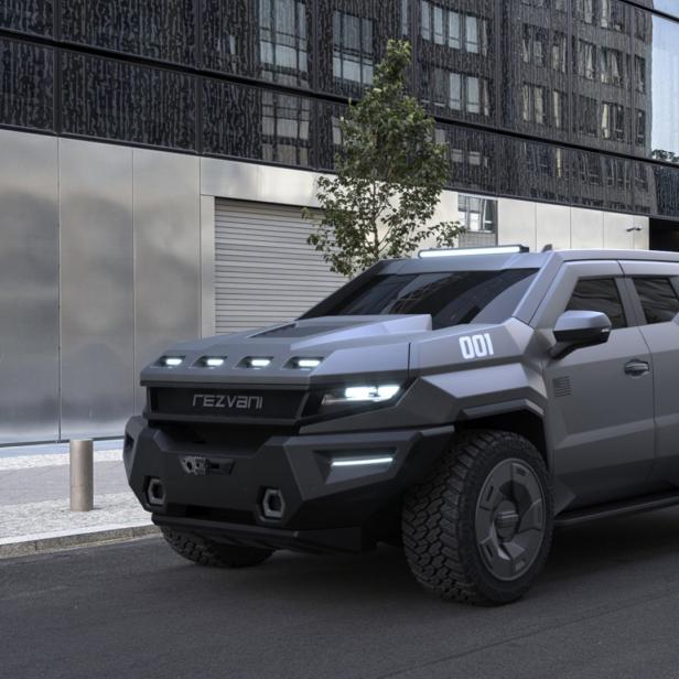 Rezvani Vengeance: Bizarrer Mega-SUV kann Pfefferspray auf Fahrradfahrer sprühen