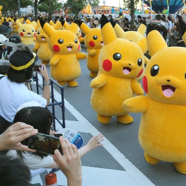 Überwältigt von einer Pikachu-Armee, oder so