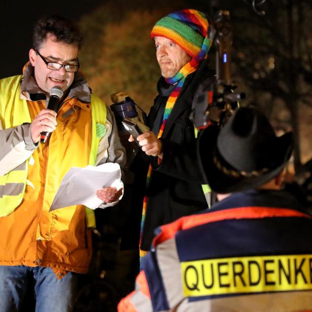 Querdenker bei einer Demonstration