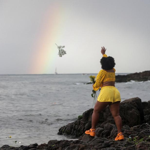 Followers of the Afro-Brazilian religion Umbanda pay tribute to Yemanja, goddess of the sea