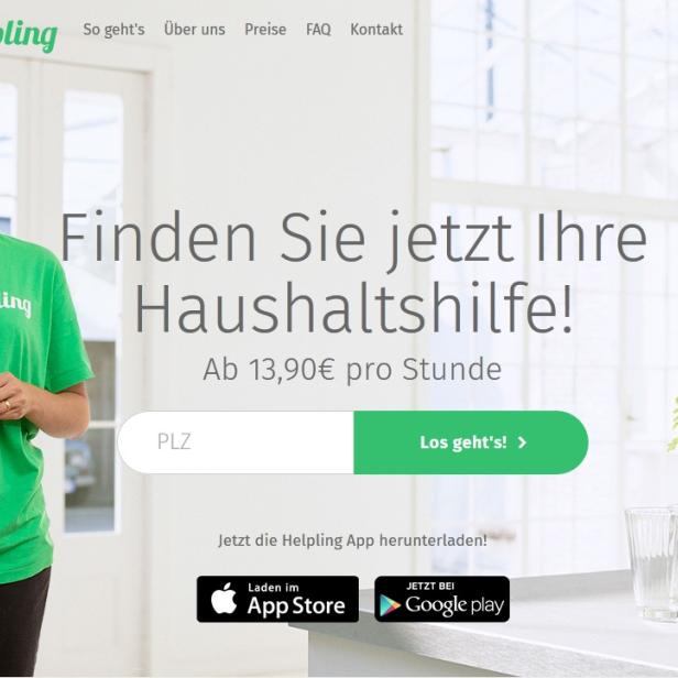 Das Start-up Helpling vermittelt Putzhilfen