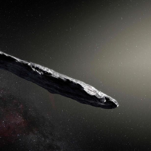 Mysteriöse dunkle Kometen geben NASA Rätsel auf (im Bild: Oumuamua)