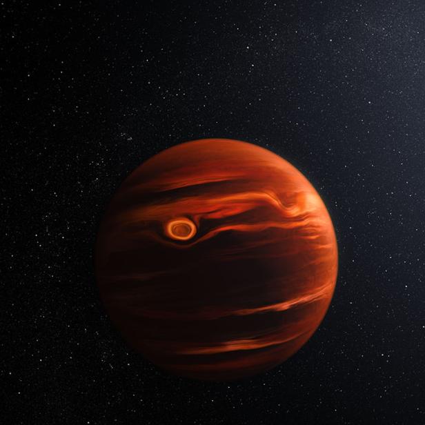 Eine künstlerische Darstellung des Exoplaneten VHS 1256b.