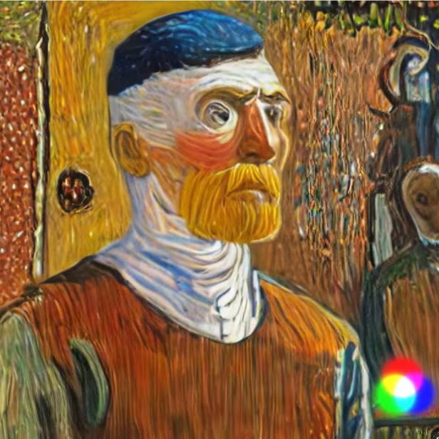 Ausschnitt aus einem Video im Van-Gogh-Stil.