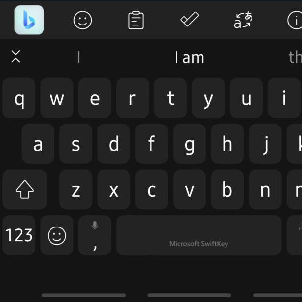 Bing AI Bot Integration in die Swiftkey-Tastatur für Android von Microsoft