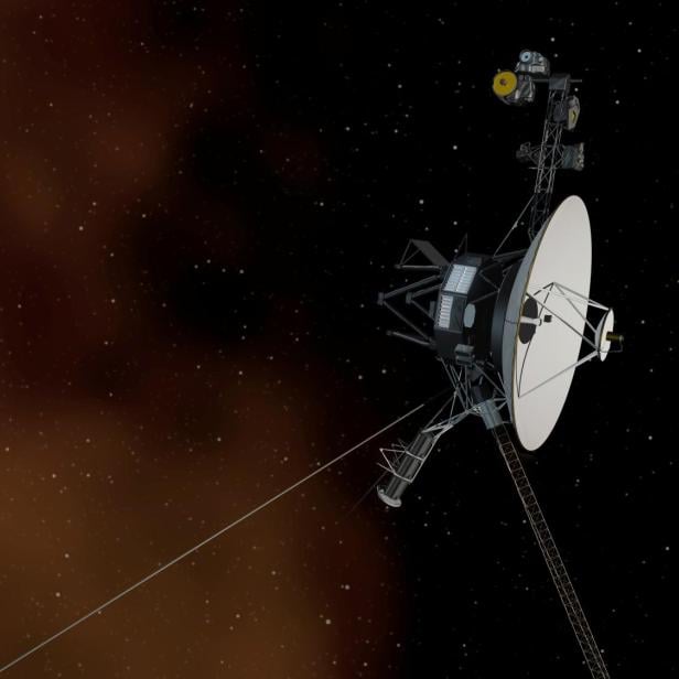 FILE PHOTO: Undated artist's concept depicting NASA's Voyager 1 spacecraft entering interstellar space