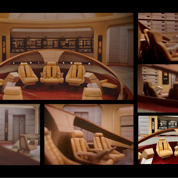 Die Brücke aus dem Raumschiff Enterprise von Star Trek: Next Generation