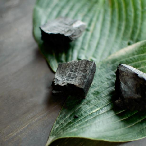 Charcoal ingredient for detox health and wellness beauty detox spa and tranquility background