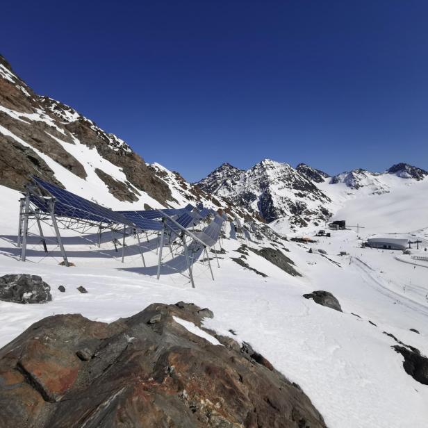 Der Pitztaler Gletscher hat eine PV-Anlage auf 3000 m