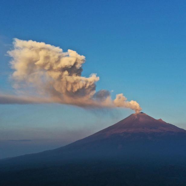 Popocatépetl aus der Ferne