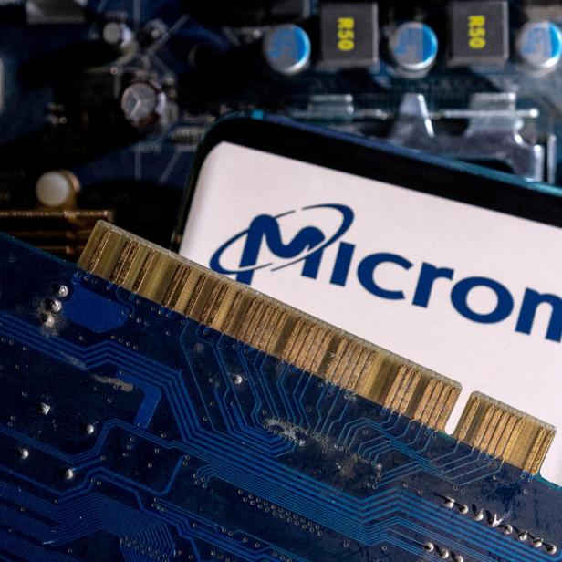 FILE PHOTO: Illustration shows Micron logo