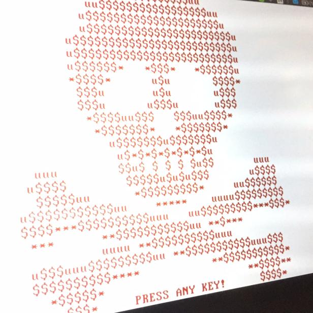 Ransomware im Live-Test auf einer virtuellen Maschine.