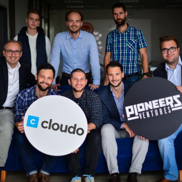 Die Teams von Pioneers Ventures und dem Start-up Cloudo